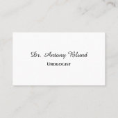 ドクターウロシンプルロジストの白と黒 名刺 (裏面)