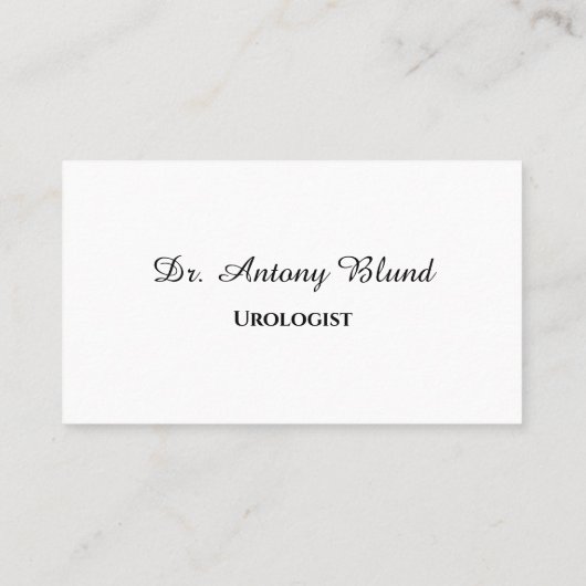 ドクターウロシンプルロジストの白と黒 名刺 (裏面)