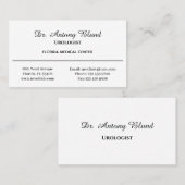 ドクターウロシンプルロジストの白と黒 名刺 (正面/裏面)