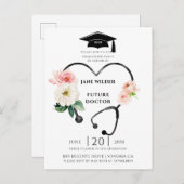 ドクターエクシデーションフローラローレル招待状 インビテーションポストカード (正面/裏面)