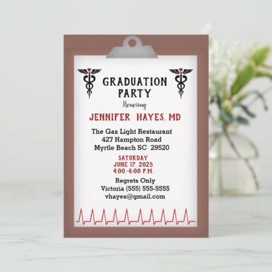 ドクターエクセシションパーティー招待状 招待状 (スタンド正面)