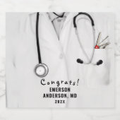 ドクターエクセシションメディカルきらめくスクールワインラ スパークリングワインラベル (シングルラベル)