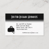 ドクターオフィスアポイントメントの背面 名刺 (正面)