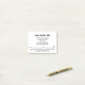 ドクターオフィス白黒次のアポイントメント ポストイット (デスク上)