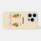 ドクターキャロットのお薬前後のギャグ 医療系ジョーク iPhoneケース (裏面横)