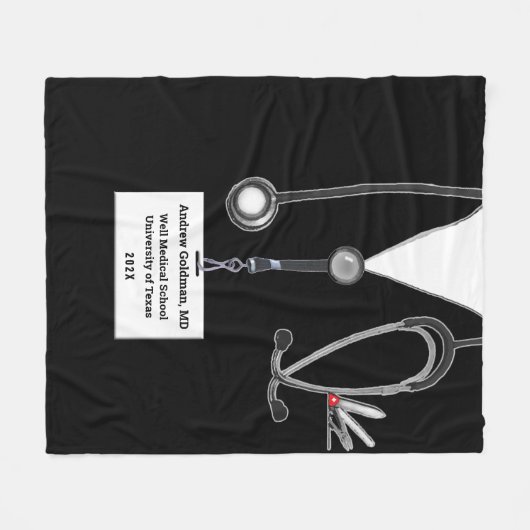 ドクターギフトアイディア フリースブランケット (正面(横))