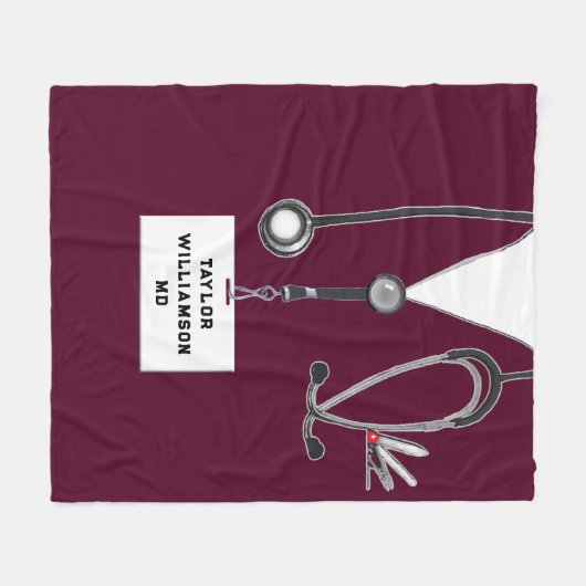 ドクターギフトアイディア フリースブランケット (正面(横))