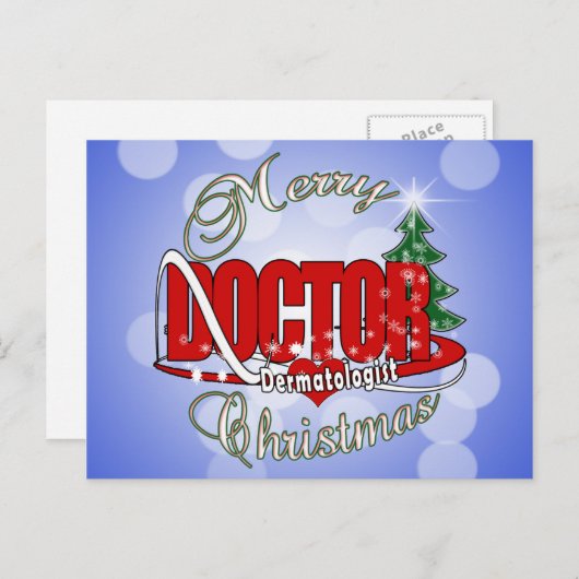 ドクタークリスマス皮膚科医 シーズンポストカード (正面/裏面)