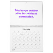 ドクターグおもしろいラフ カレンダー (2月 2027)