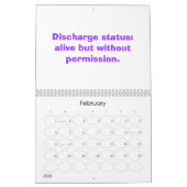 ドクターグおもしろいラフ カレンダー (2月 2026)