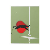 ドクターゴルフ心電図 ノートパッド (回転)