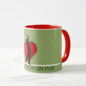 ドクターゴルフekgライン医療ヘルスケアスポーツ マグカップ (正面右)