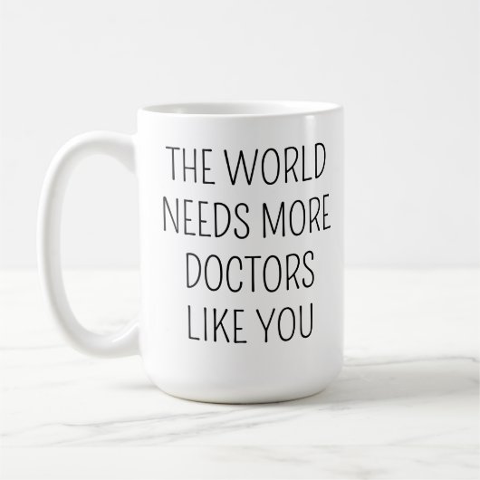 ドクターサンキューギフトパーソナライズされた、ドクターコーヒー コーヒーマグカップ (左)