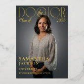 ドクターシック博士の卒業写真誌 箔招待状 (正面)