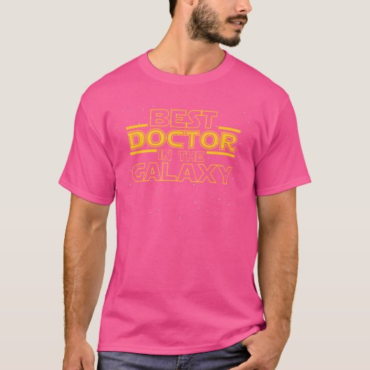 ドクターシャツギフト最高のドクターが銀河系に Tシャツ (正面)