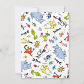 ドクターシーズキャラクター紙吹雪 |子供の誕生日 サンキューカード (裏面)