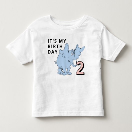 ドクターシーズキャラクター紙吹雪 |子供の誕生日 トドラーTシャツ (正面)