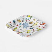 ドクターシーズキャラクター紙吹雪 |子供の誕生日 ペーパープレート (傾斜あり)