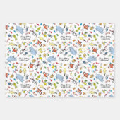 ドクターシーズキャラクター紙吹雪 |子供の誕生日 ラッピングペーパーシート (正面2)