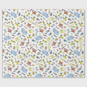 ドクターシーズキャラクター紙吹雪 |子供の誕生日 ラッピングペーパー (フラット)