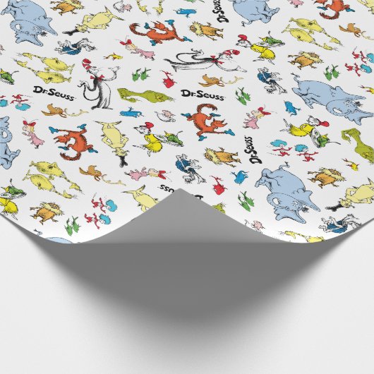 ドクターシーズキャラクター紙吹雪 |子供の誕生日 ラッピングペーパー (角)