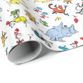 ドクターシーズキャラクター紙吹雪 |子供の誕生日 ラッピングペーパー (ロールコーナー)