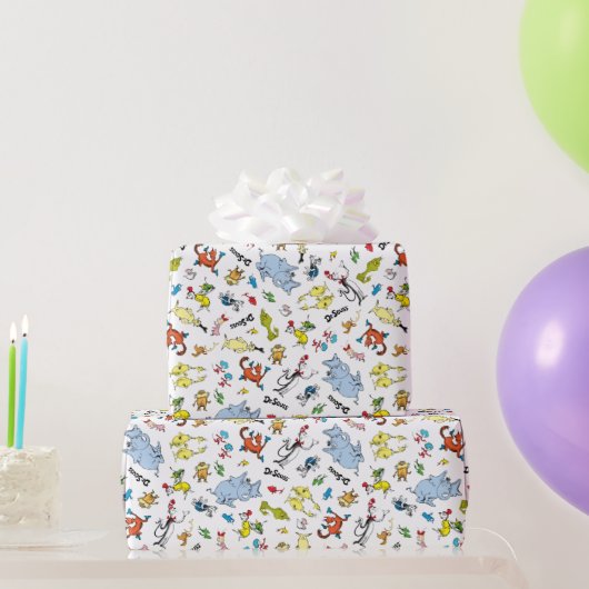 ドクターシーズキャラクター紙吹雪 |子供の誕生日 ラッピングペーパー (パーティーギフト)