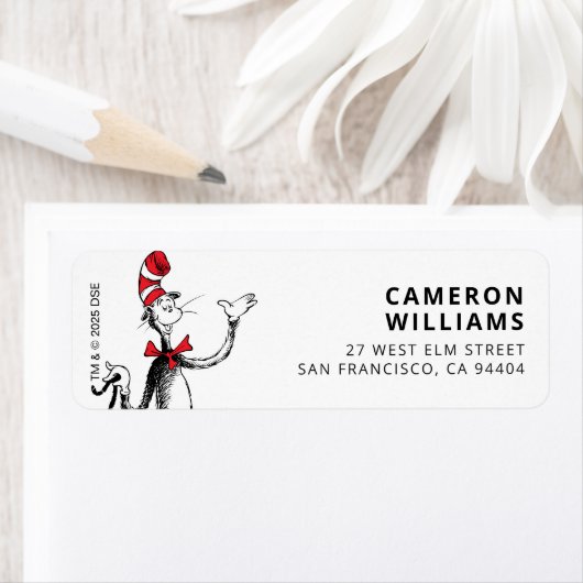 ドクターシーズキャラクター紙吹雪 |子供の誕生日 ラベル (インサイチュ)