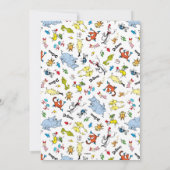 ドクターシーズキャラクター紙吹雪 |子供の誕生日 招待状 (裏面)