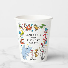 ドクターシーズキャラクター紙吹雪 |子供の誕生日 紙コップ