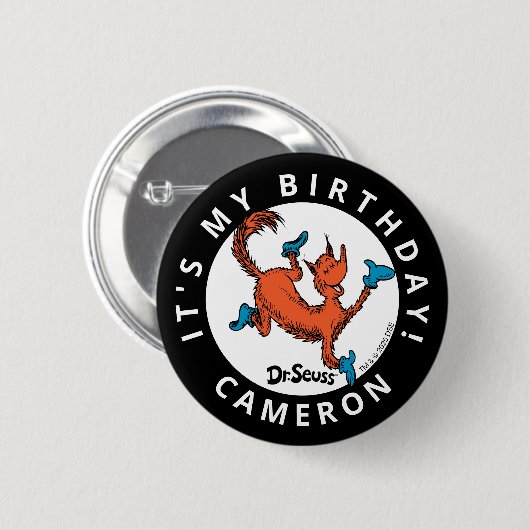 ドクターシーズキャラクター紙吹雪 |子供の誕生日 缶バッジ (正面&裏面)