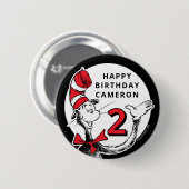 ドクターシーズキャラクター紙吹雪 |子供の誕生日 缶バッジ (正面&裏面)