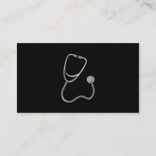 ドクターステソスコープ黒 名刺 (裏面)