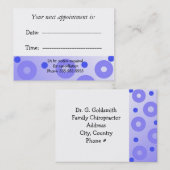 ドクターズアポイントメント 予約カード (正面/裏面)