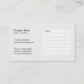 ドクターズエレガントオフィスプロフェッショナル 名刺 (裏面)