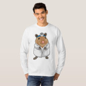 ドクターズコートを着たネズミ Tシャツ (正面フル)