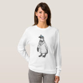 ドクターズコートを着たペンギン Tシャツ (正面フル)