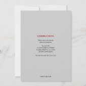 ドクターズホワイトコートメディカル卒業招待状 招待状 (裏面)