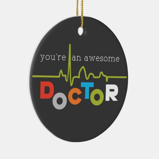 ドクターズ素晴らしデイカラフルドクター・オン・ブラック セラミックオーナメント (右)