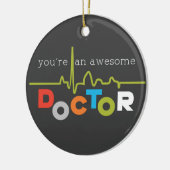 ドクターズ素晴らしデイカラフルドクター・オン・ブラック セラミックオーナメント (左)
