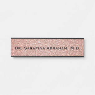 ドクタードクターズオフィスドアサインバラ金ゴールド サインプレート