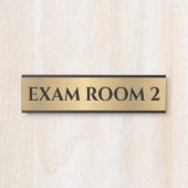 ドクタードクターズルームオフィスドアのサイン金ゴールド サインプレート (正面)