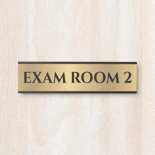 ドクタードクターズルームオフィスドアのサイン金ゴールド サインプレート (正面)