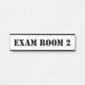 ドクタードクターズルームオフィスドアの看板ステンシル サインプレート (正面)