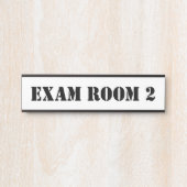 ドクタードクターズルームオフィスドアの看板ステンシル サインプレート (正面)