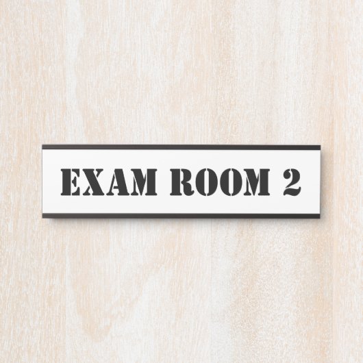 ドクタードクターズルームオフィスドアの看板ステンシル サインプレート (正面)