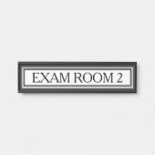 ドクタードクターズルームオフィスドアサインブラック サインプレート (正面)