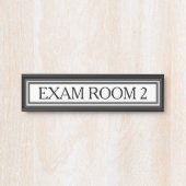 ドクタードクターズルームオフィスドアサインブラック サインプレート (正面)