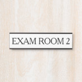 ドクタードクターズルームオフィスドアサイン白 サインプレート (正面)