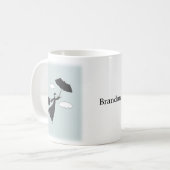 ドクターナース医療従事者の贈与名前をカスタムする コーヒーマグカップ (正面左)